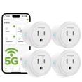thumbnail image 1 of Enchufe inteligente GHome Smart 15A Wi‑Fi 5G con Alexa y Google, paquete de 4, 1 of 9