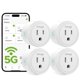 thumbnail image 1 of Enchufe inteligente GHome Smart 15A Wi‑Fi 5G con Alexa y Google, paquete de 4, 1 of 9