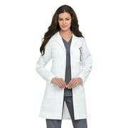 Landau Relaxed Fit 3-Pocket 4-Button Full-Length Lab Coat for Women 3155