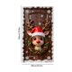 thumbnail image 3 of Adornos navideños, adornos navideños, regalos navideños, cubierta de puerta navideña, decoración navideña, cubierta de puerta, ambiente de fiesta navideña, tela de fondo, cubierta de puerta de poliést, 3 of 6