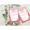 thumbnail image 4 of Darling Souvenir Pink Birthday Invitation Card Printable Fill or Write In Blank Invites Party Supplies Pack Of 28 5 x 7 Inches, 4 of 5