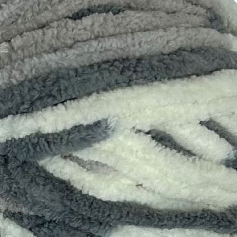 Mainstays Cozy Chenille Yarn, 220 yd, Multi Neutral, 100% Polyester, Super Bulky