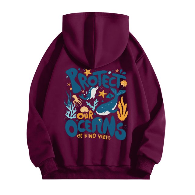 Sweat à Capuche Imprimé à Motif Coloré pour Femmes, Confort Ample, Lettres