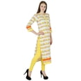 thumbnail image 1 of Kurti Ethnique Blanc Haut en Coton Imprimé Oiseaux Kurta Bollywood Tunique Robe pour Femmes, 1 of 3