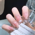 thumbnail image 1 of (Regalo) Uñas Postizas Acrílicas Estilo Francés Blanco Rosa 24 Piezas Gao Jinjia unisex, 1 of 1