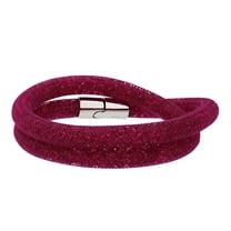 Stardust Fuchsia Ladies Double Bracelet 5102547
