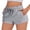 Light Grey Heather, variant on Pinspark Women's Air Cotton Active Shorts Athletic Running Shorts Breathable Comfort Stretch Adjustable Waist with Side Pockets