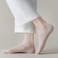 thumbnail image 3 of Ankle Socks for Women Pure Cotton No Show Socks Womens with Heel Tab Color Low Cut Soft 5 Pairs 4-8, 3 of 7