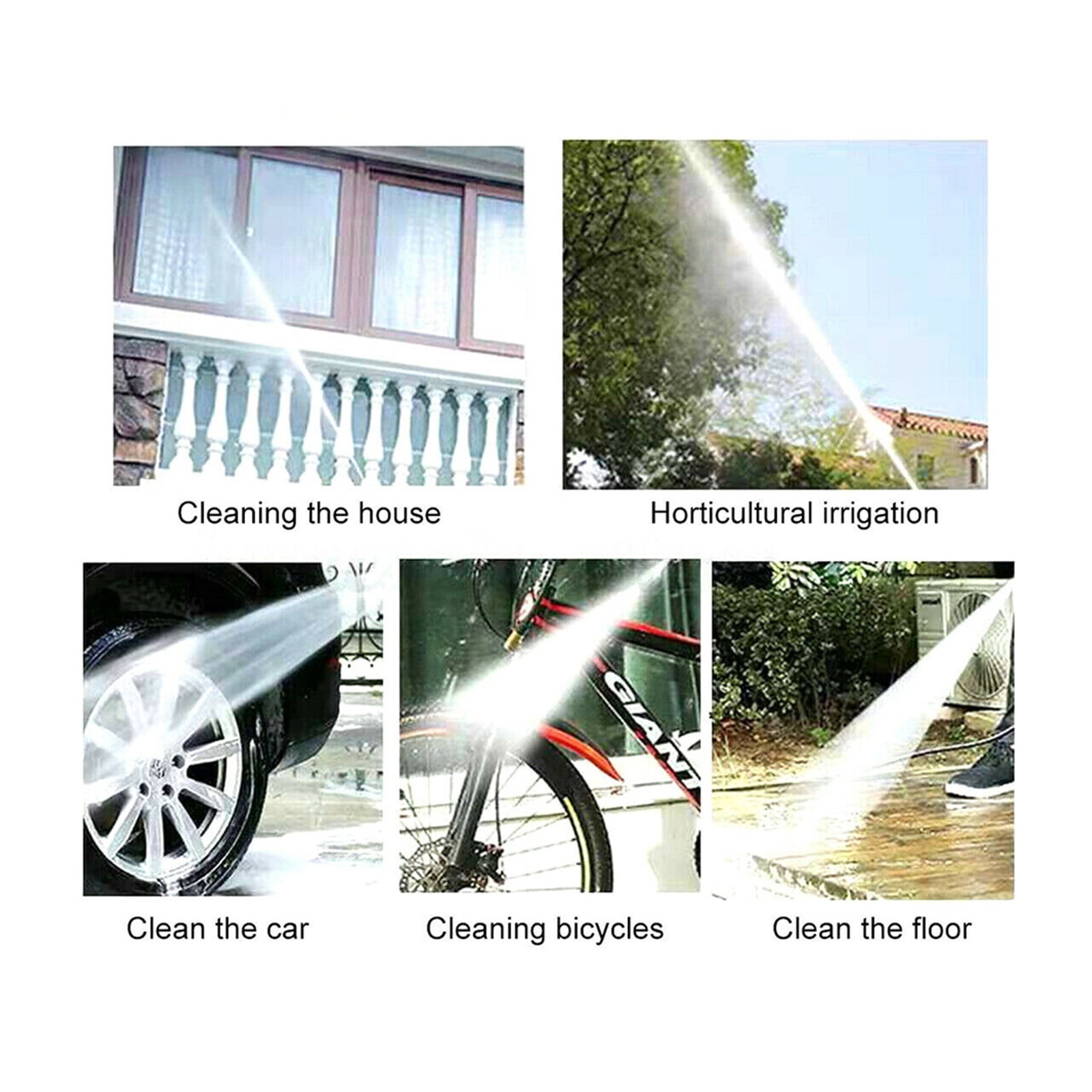 30BAR Cordless High Pressure Cleaner Washer Spray Water Gun Car Wash Pressure Water Cleaning Machine For 18V Battery