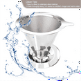 thumbnail image 6 of Pour Over Coffee Dripper, Slow Drip Filter with 40 PCS Paper Filter, Maker for 1-2Cups Brew, 6 of 7
