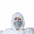 thumbnail image 3 of 5 Piezas Ropa Protectora Desechable De PP Ropa Protectora con Capucha De Película Transpirable Y Pies Modelo Adulto Blanco L, 3 of 3