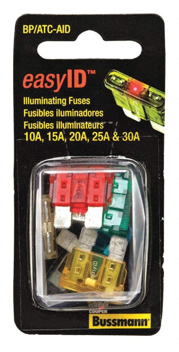 Eaton BUSSMANN Automotive Blade Fuse Kit with 5 Fuses Included; Fuse