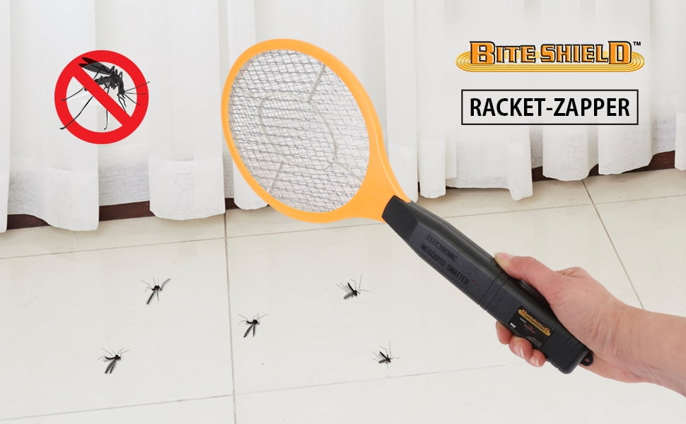 Bite Shield Racket Zapper Portable Yellow Handheld Electronic Insect