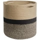 thumbnail image 1 of Cesta de almacenamiento tejido de algodón cesta de ropa sucia, 1 of 4