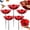 5 Pcs, variant on Handmade Metal Flower Garden Stake, Mini Bird Bath on Flowers Stakes for Outside, Metal Grace Yard Small Flower Bird Bath & Water Feeder Station Outdoors for Tiny Butterflies, Bees & Birds (1 PC)