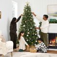 thumbnail image 6 of Best Choice Products 7.5ft Pre-Lit Cashmere Christmas Tree Holiday Decor w/ Cordless Connection, 2-in-1 LED Lights, 6 of 10