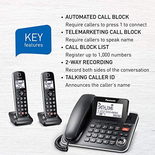 Panasonic KXTGF872B Corded/Cordless Phone - Walmart.ca