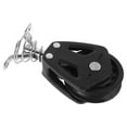 thumbnail image 6 of Raindrops Black Stainless Steel Nylon Single Swivel Pulley for Marine Applications Easy Installation 1 Piece, 6 of 8