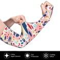 thumbnail image 3 of Daiia Hand Painted Abstract Leopard Print UV Sun Protection Arm Sleeves - Cooling Compression Arm Sleeve - Sports & UV Arm Sleeves for Men & Women, 3 of 8
