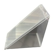 Triangles Sandwich Container, Washable Sandwich Container, 7 x 5 x 3 Inch Triangle Take Out Containers, Durable Sandwich To-Go Containers, Tamper Clear Plastic Sandwich Containers with Hinged Lids