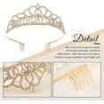 thumbnail image 4 of Rhinestone Birthday Tiaras Headband Crystal Crown Sasha Set Bridal Wedding Hair Accessories for Women and Girl, 4 of 4