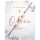 thumbnail image 1 of Pulsera Hilo Morado Ajustable Dije de Cruz Y Rosa Recuerdo Con Tarjeta Personalizada Para Bautizo, Primera Comunión, Confirmación, Boda, xv Años,etc.Paquete 10 Piezas, 1 of 4