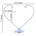 thumbnail image 3 of Open-Top Heart Twisted Silver Metal Ornament Display Stand 9 Inches (Poland), 3 of 4