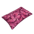 thumbnail image 3 of Naloa Pink Butterfly Pillowcase, Throw Pillowcase, Wrinkle-Free, Stain-Resistant with Hidden Zipper for Bedroom Sofa - 14"x20", 3 of 9