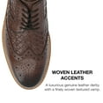 thumbnail image 3 of Thomas & Vine Mens Radcliff Tru Comfort Foam Lace-up Woven Wingtip Derby, 3 of 8