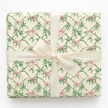 Tangled in Pink Bows - Christmas Wrapping Paper Roll - Gift Wrap for Holidays, Birthdays, Christmas