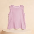 thumbnail image 4 of hengsof Girls Tank Tops Fashion Striped Print Sleeveless Shirts Basic Crew Neck Tees Summer Casual Top for Kids, 4 of 8