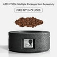 thumbnail image 2 of VENTOPYR 28" Outdoor Propane Fire Pit Table,40000 BTU Stainless Heater w/ Lava Rocks & Cover, Gray, 2 of 5
