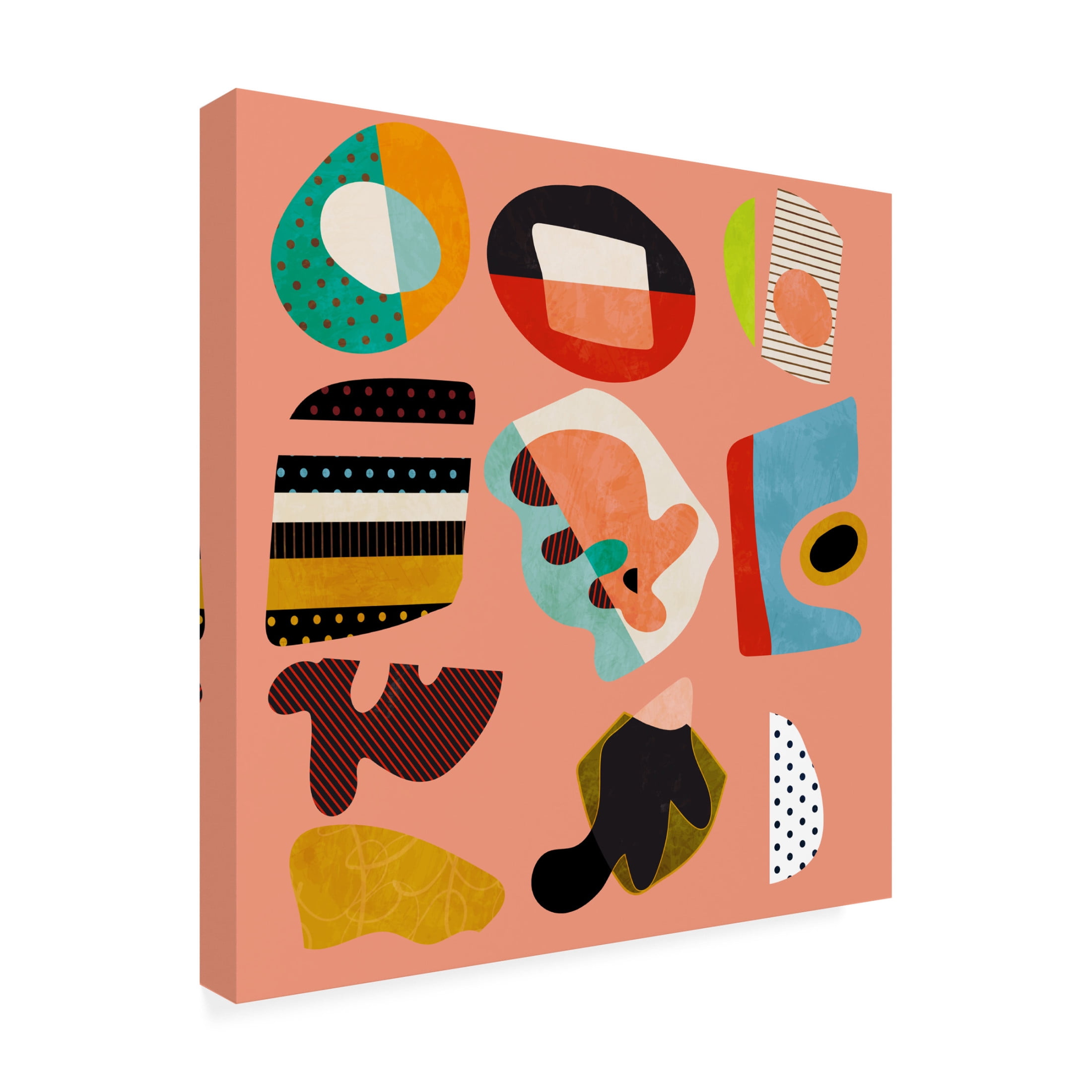 Trademark Fine Art Ana Rut Bre Minimal Shapes Bunte2 Canvas Wall Art