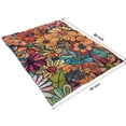 thumbnail image 4 of Pioneer Flower Floral Print Pattern Blanket,Comfortable Soft Lamb Wool Throw Blanket,All Season,Warm Lightweight Blankets for Sofa Bed Couch Living Room Chair,60"x80", 4 of 4