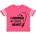 thumbnail image 3 of Inktastic I Hooked Opa's Heart with Fishing Rod Boys or Girls Toddler T-Shirt, 3 of 5