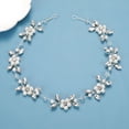 thumbnail image 2 of Peineta para novia, diadema nupcial con diamantes de imitación, peineta para novia, para boda, aniversario, día de San Valentín (plata), 2 of 5