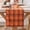 Orange Green Red, variant on Plaid Fall Thanksgiving Table Runner, Autumn Holiday Rust Orange Table Runners, Harvest Decorations Farmhouse Home Kitchen Dining Party Decor