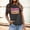Hot Pink, variant on Graphic Tees for Women T-Shirts School Season Teacher's Day Women's Casual Versatile Letter Printed T Shirt Black XXL