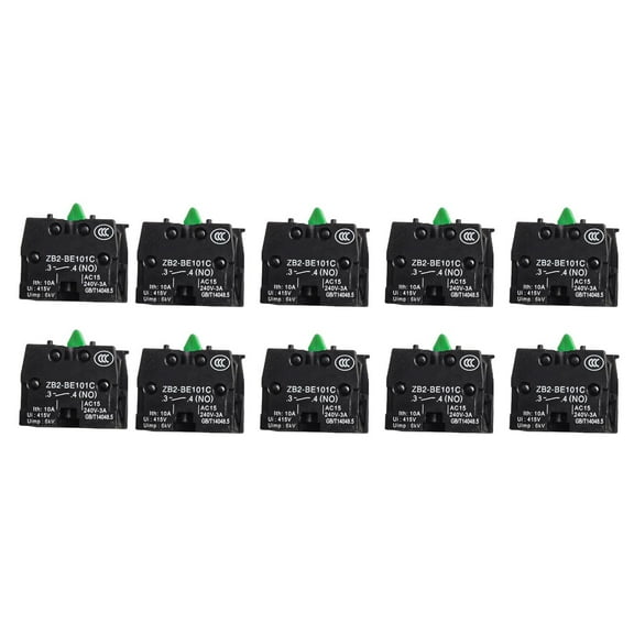 10PCS Waterproof 10A 600V Push Button Joypole Switch for Electrical Applications