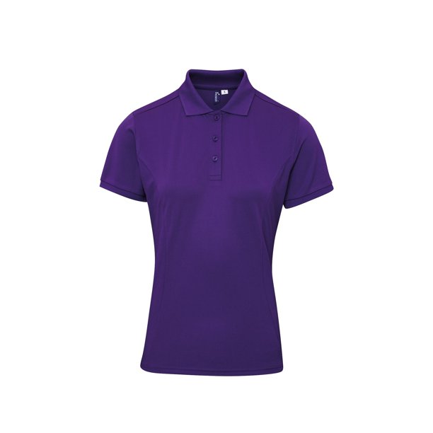 Premier - Polo Coolchecker Plus de Pique para Mujer (Púrpura)