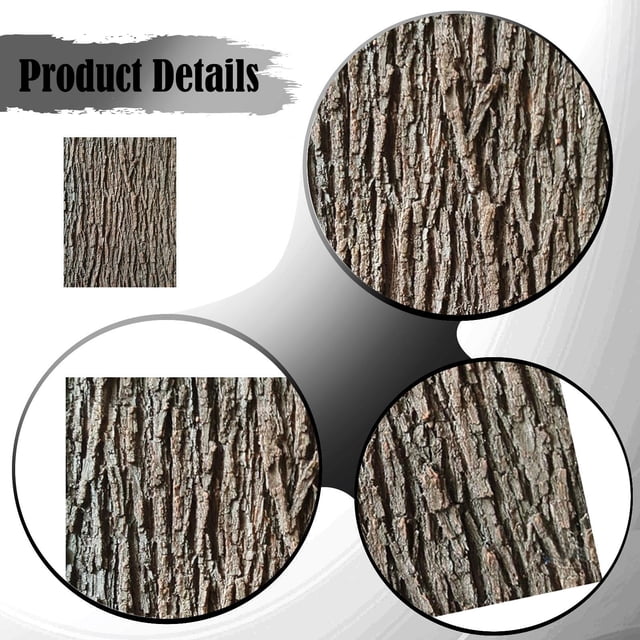 simhoa Artificial Tree Bark Ideal Coverage Simulation Bark for Columns Walls Floors 100cmx30cm
