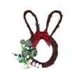 thumbnail image 1 of Easter Wreath For Front Door 18.9 in Bunny Shaped Plastic Spring Decoration With Multicolor Design, 1 of 6
