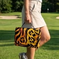 thumbnail image 4 of Whosucclay Leopard Tiger Golf Cart Seat Covers with Pockets, 4 Convenient Pockets Golf Cart Seat Blanket for Club Car Ezgo TXT RXV, 51.18 x 30.3 inches, 4 of 9