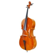 Veryke 4/4 Full-Size Cello for Beginners, Kids - Includes Case, Rosin, Bow