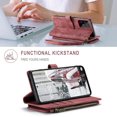 thumbnail image 3 of Compatible con la funda Billetera Samsung Galaxy A53 con Soporte para Tarjeta,Soporte Magnético con Cremallera, Correa de Cordón para Folio, Billetera con tapa para Galaxy A53 5G 6.5 Pulgadas, 3 of 6