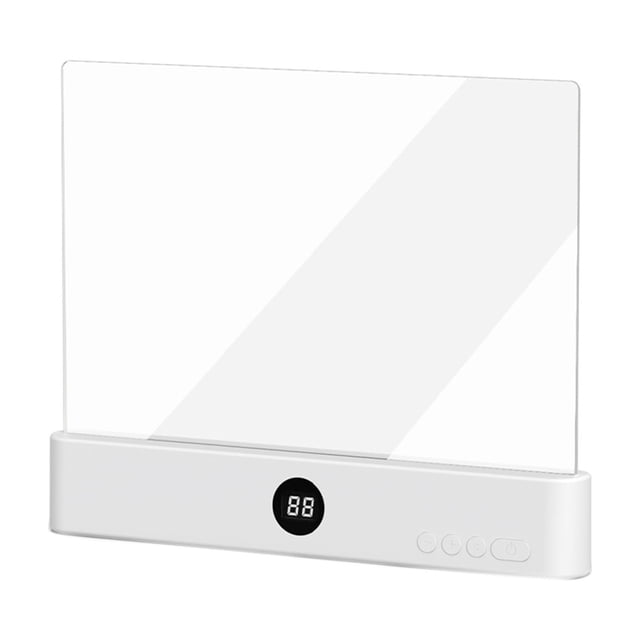 Kieccall Lampe de Lecture Transparente à DEL Lumière à DEL Intelligente avec Luminosité Réglable Protection des Yeux Recharge USB