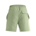 thumbnail image 6 of Mens Swim Trunks Men's Casual Color Beach Shorts Multi-Pocket Outdoor Swim Trunks with Drawstring Elastic Waist Quick-Dry 4 Inch Length Summer Pants for Vacation Travel Army Green L, 6 of 6
