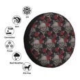 thumbnail image 4 of Balery Skull and Red Roses Cubiertas para Neumáticos - Protector Resistente para Neumáticos de Camioneta, SUV, Remolque, Camper y RV-14 inch, 4 of 6