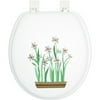 Paper Whites Embroidered Soft Toilet Seat