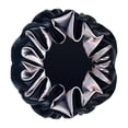 thumbnail image 2 of Gorro de pelo de felpa Zulema gorros de Dormir invierno Banda elástica alta Negro y gris, 2 of 6